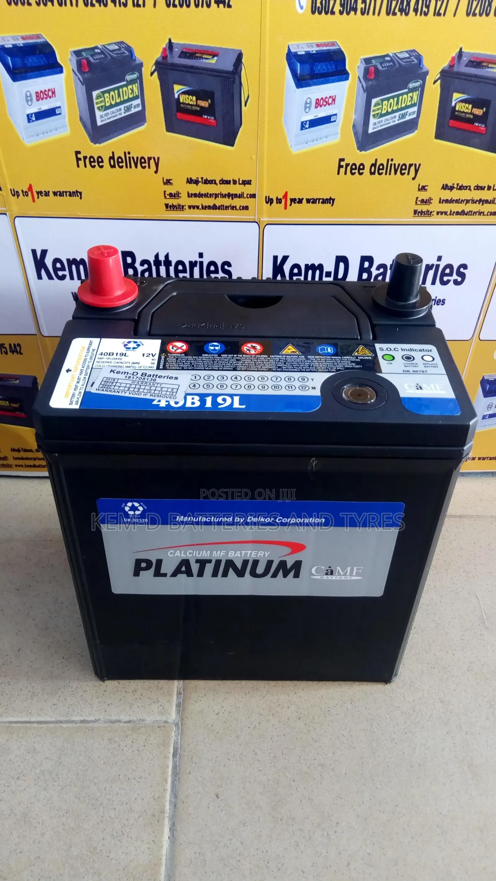 11 Plates Platinum Car Battery + Free Door Step Delivery