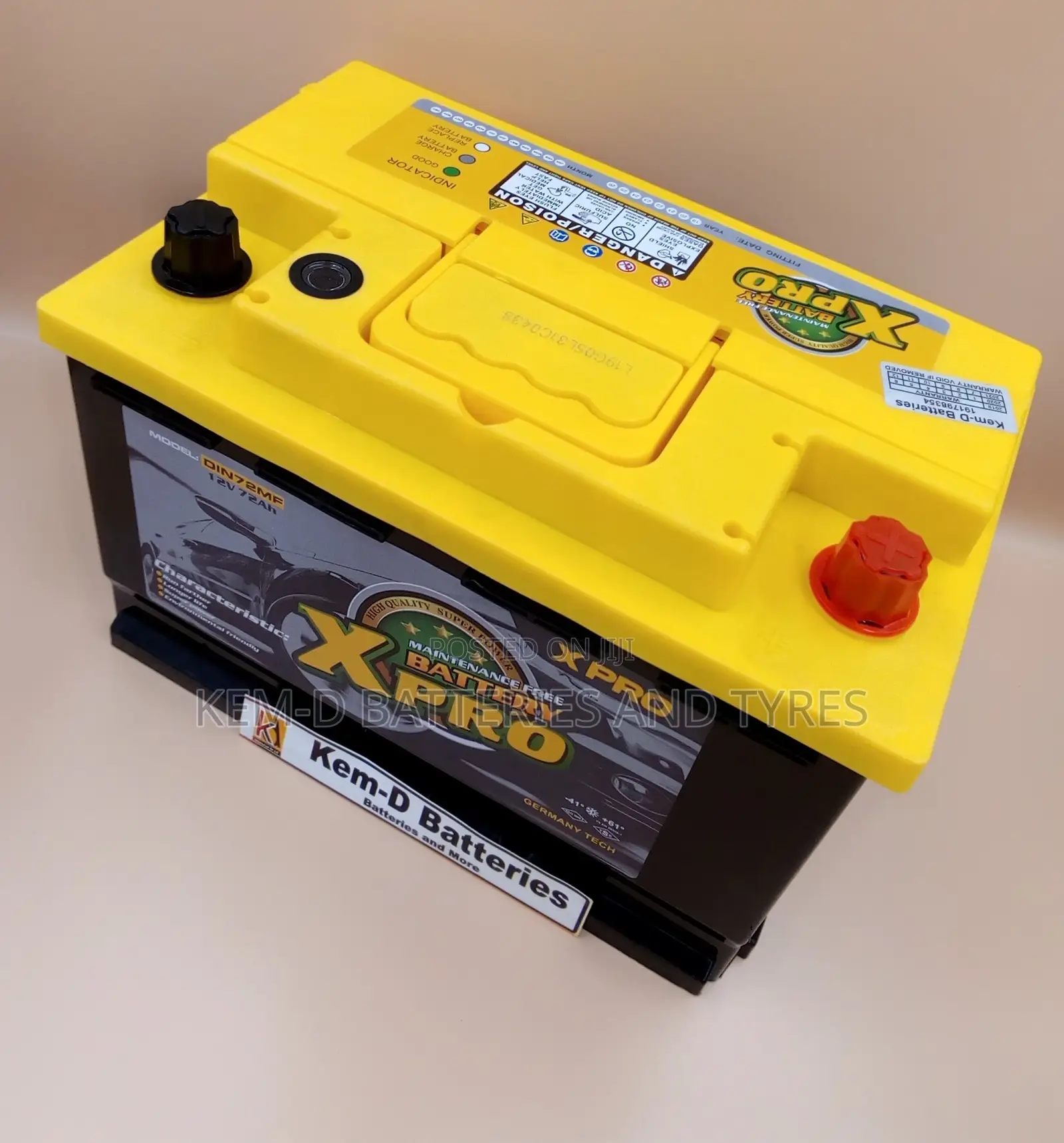 15 Plates Xpro Car Battery + Free Door Step Delivery