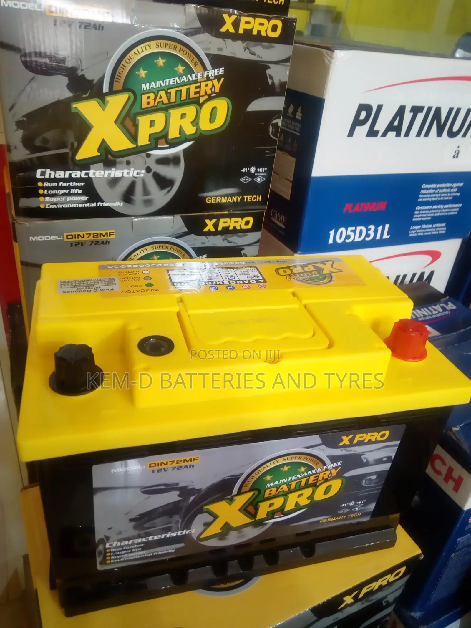 15 Plates Xpro Car Battery + Free Door Step Delivery