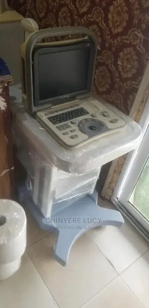 Ultrasound Scan Machine With Trolley