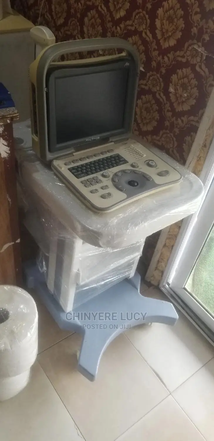 Ultrasound Scan Machine With Trolley