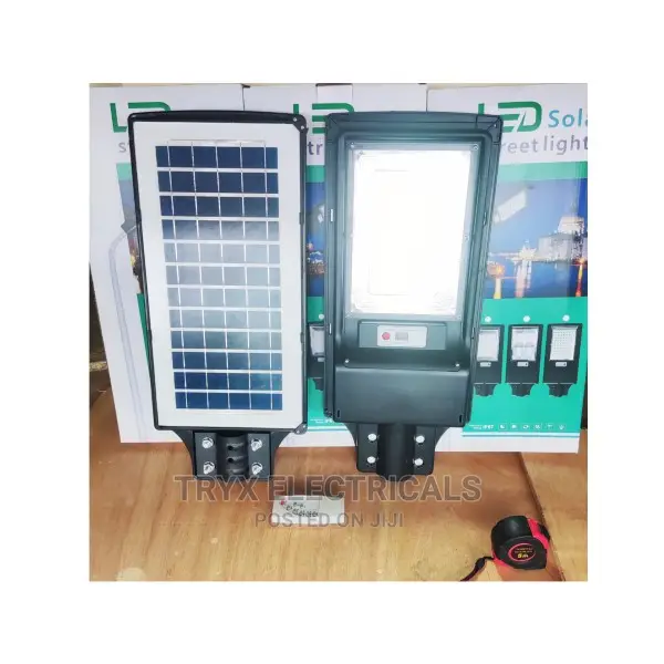 300w Solar Street Light With Remote Control - Black