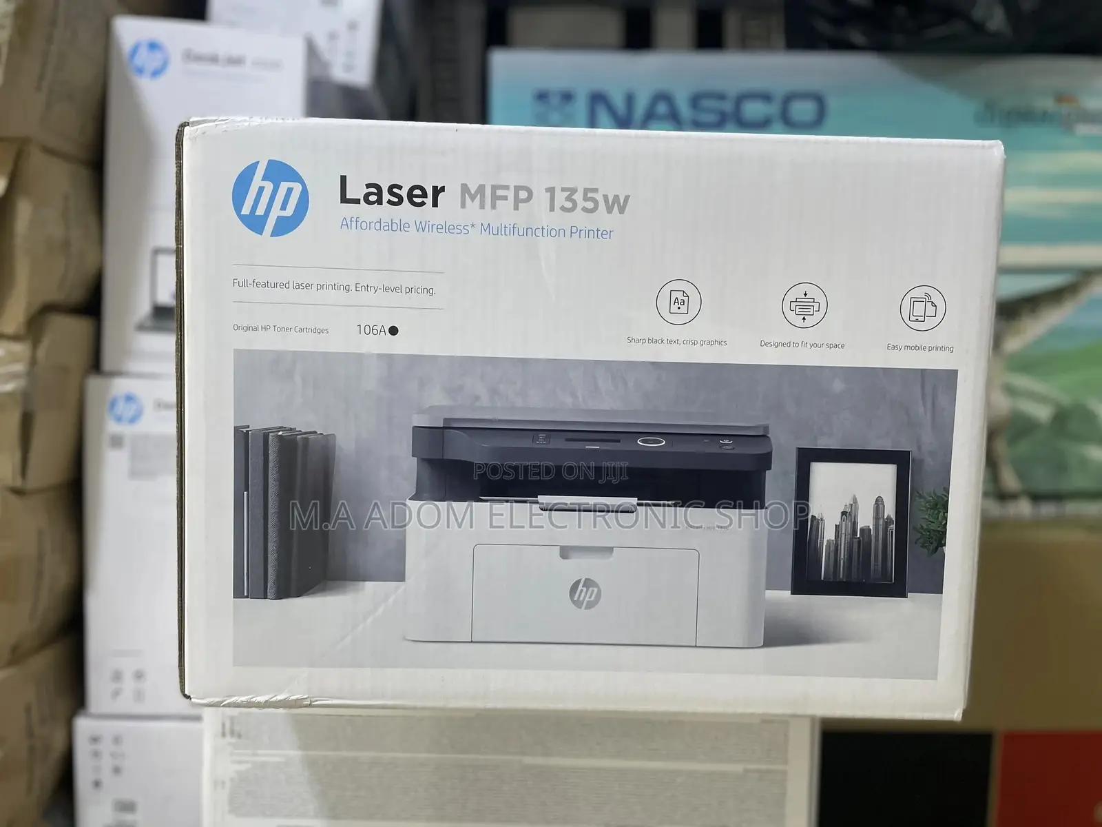 Fresh in Box With 6 Year Warranty Hp Laser Jet Mfp 135w