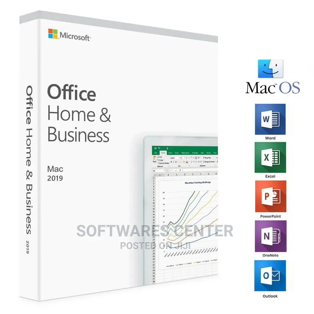 Microsoft Office Home and Business 2019 for Apple Mac (Bind)