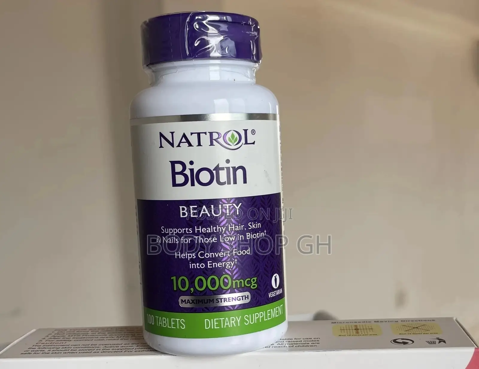NATROL BIOTIN-10,000 MCG (100 Pills ) for Hair Growth