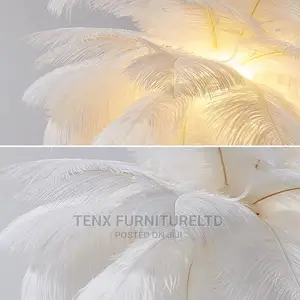DESK LAMP(White Feather)Unique Modern Style