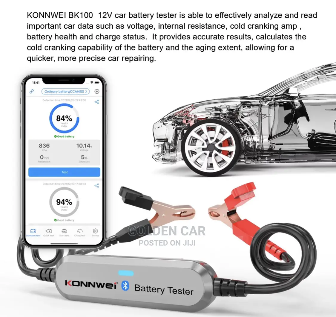 Konnwei BK100 Bluetooth Car Battery Tester