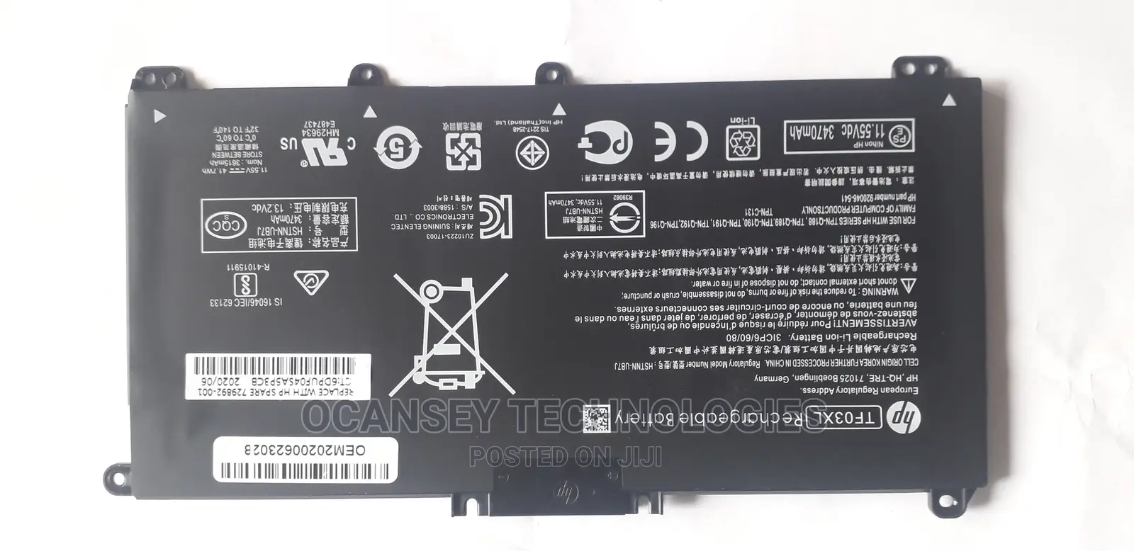 Hp Original Tf03xl Battery for Hp Pavilion 15-Cc 15-Cd
