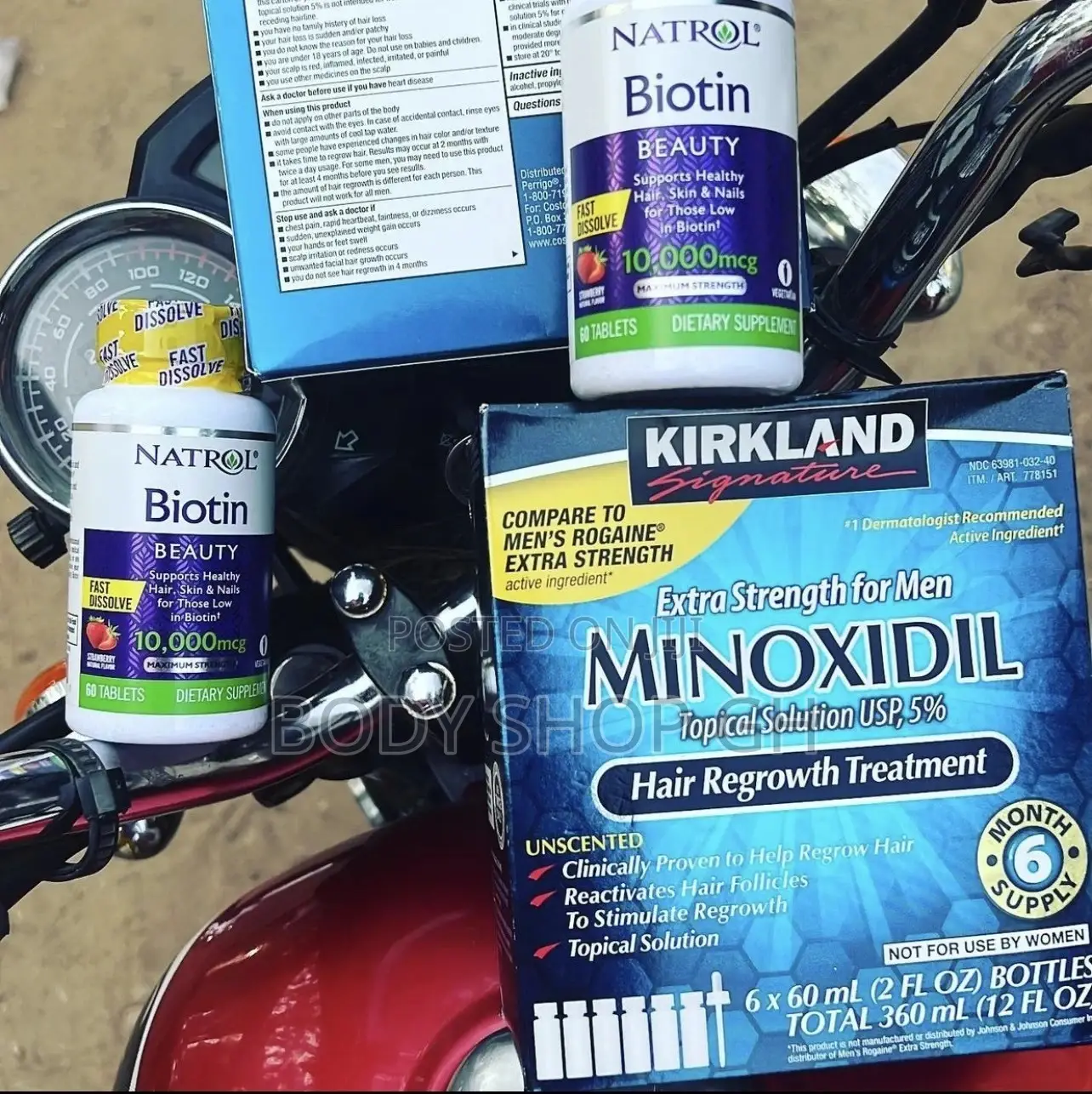 KIRKLAND MINOXIDIL OIL ( 6 in a Pack ) FOR BEARD HAIR