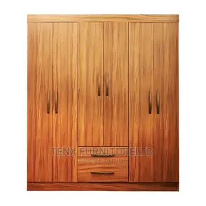 Wardrobe (Brown Wood Grain )6DOOR 2DRAWER