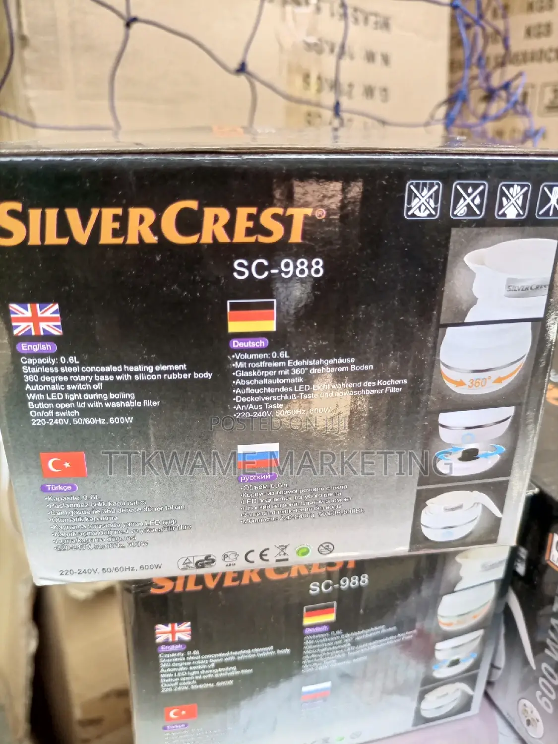 Silver Crest Foldable Kettle
