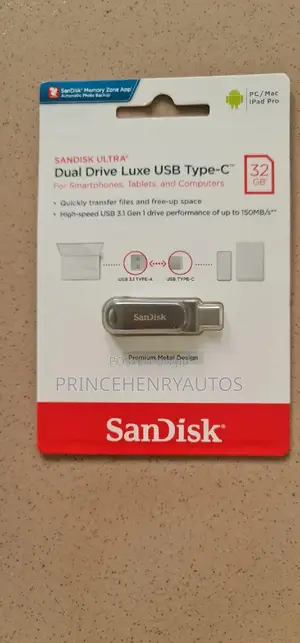 Sandisk Ultra Dual Drive Luxe Usb Type-C 32gb
