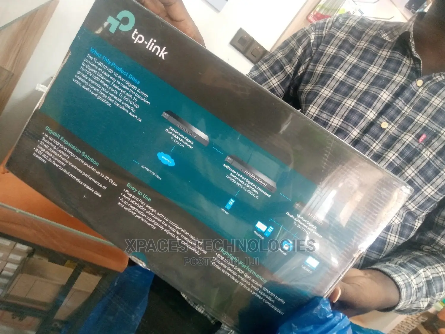 Tp Link 16port Gigabits Desktop/Rackmount Switch, Tl-Sg1016d