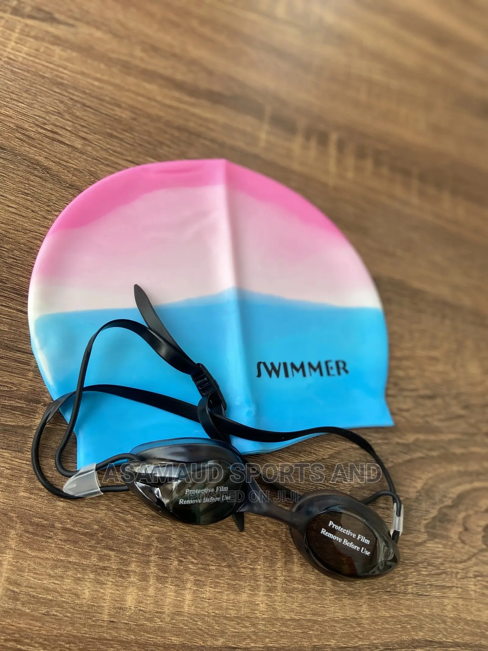 Swimming Goggles and Head Cover for Kids
