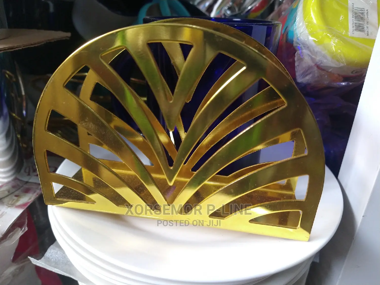 Golden Tissue Paper Stand