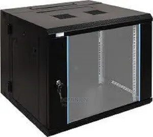 9U 600X600 Front Glass Door Wall Cabinet With Fan