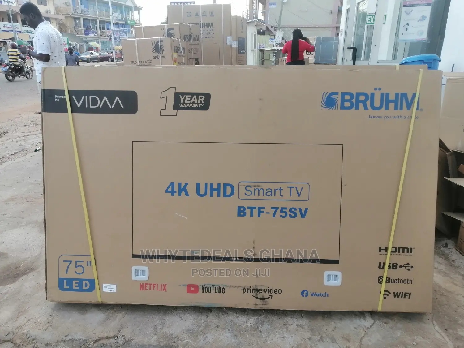 Google Assistant Bruhm 75 Inch Smart Uhd 4K Bluetooth 2022