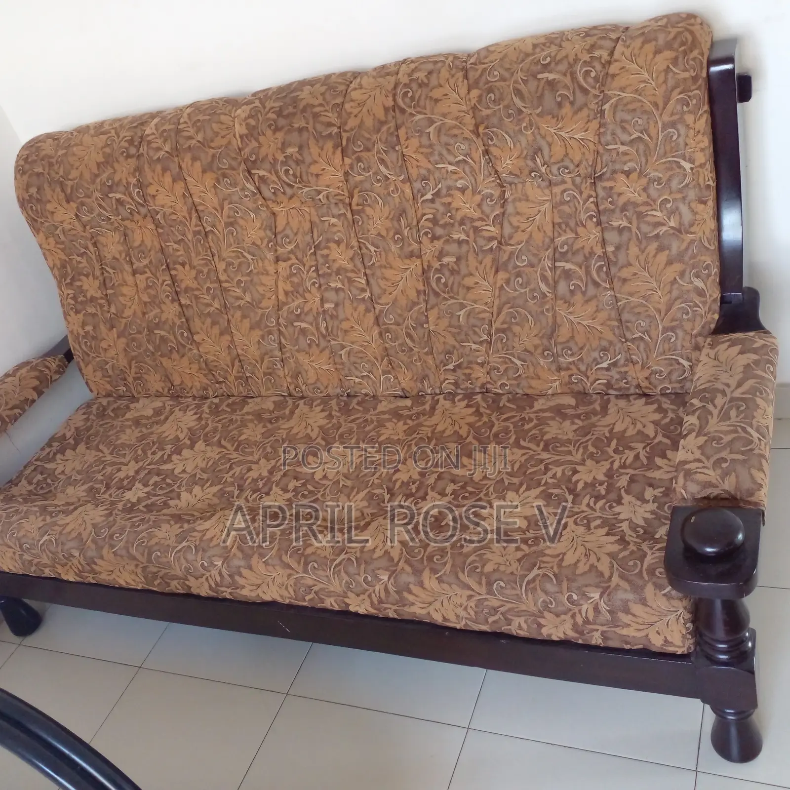 Solid Wood Upholstered Armchair