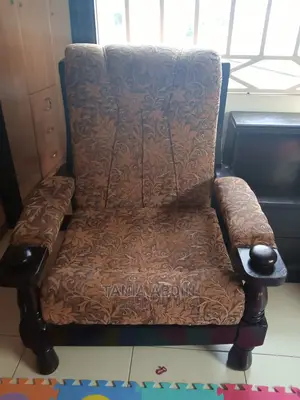 Solid Wood Upholstered Armchair