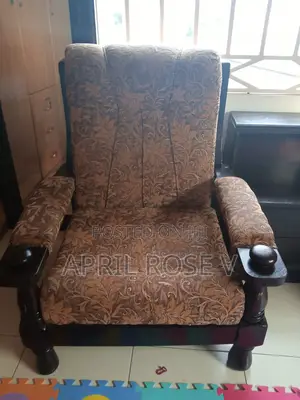 Solid Wood Upholstered Armchair