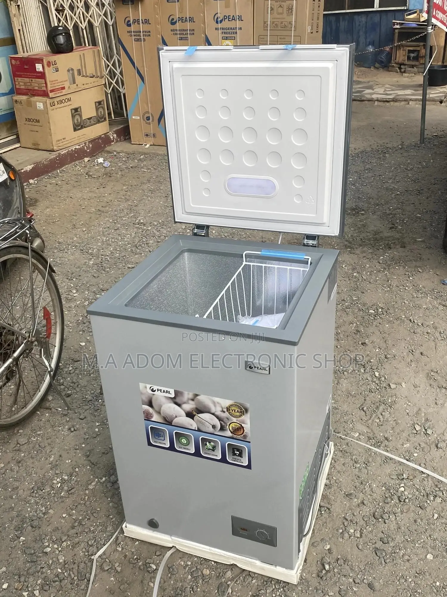 Silver Color Fros Free Pearl 100 Litre Mini Chest Freezer