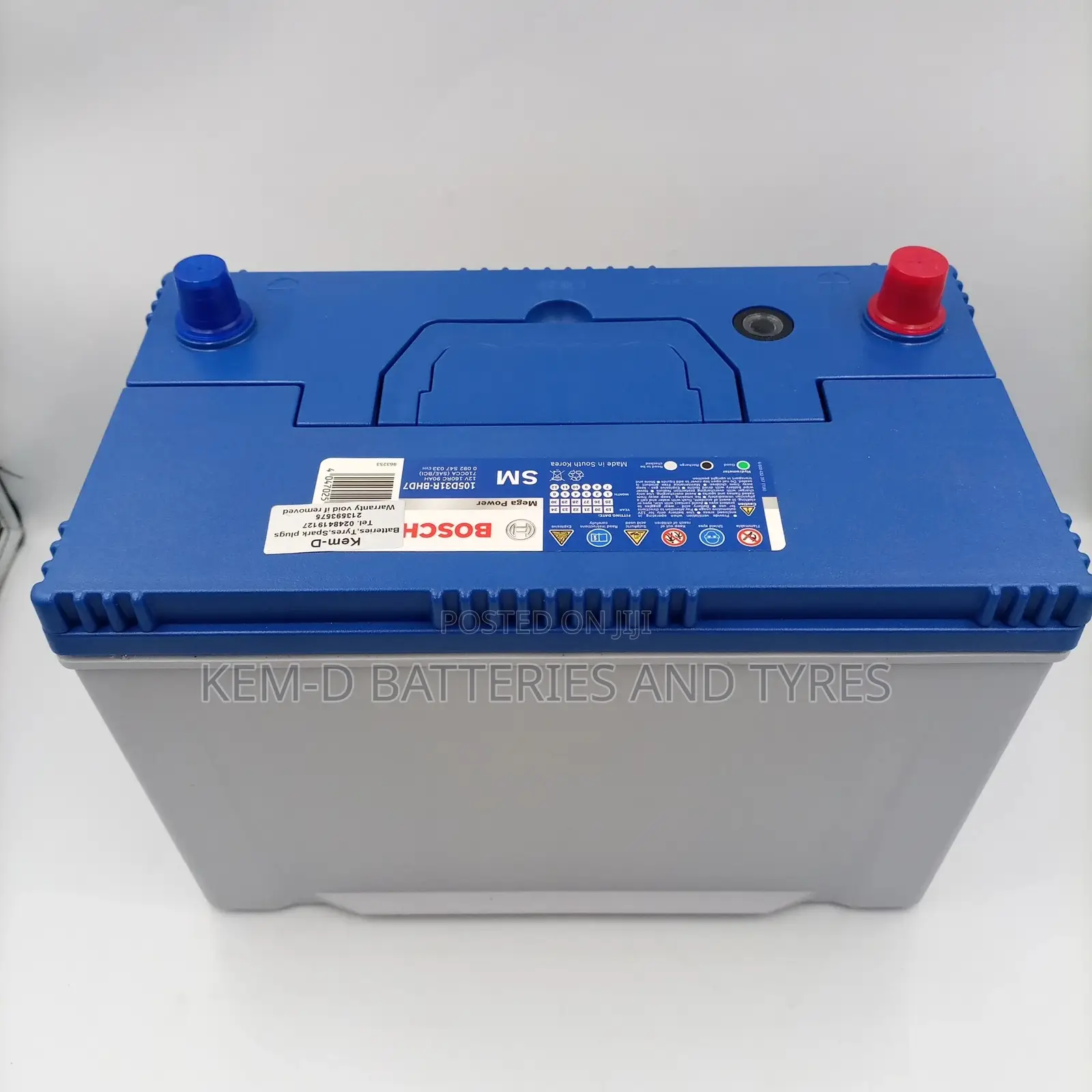 17 Plates Original Bosch Battery - Free Delivery Batteries