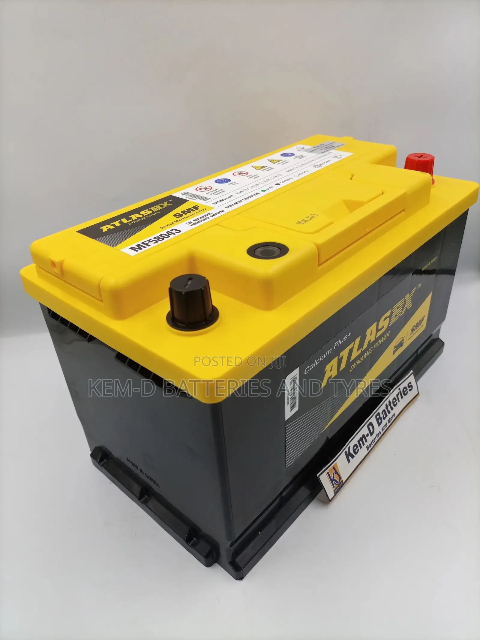 17 Plates Atlas Battery - 12V 80ah Battries - Free Delivery