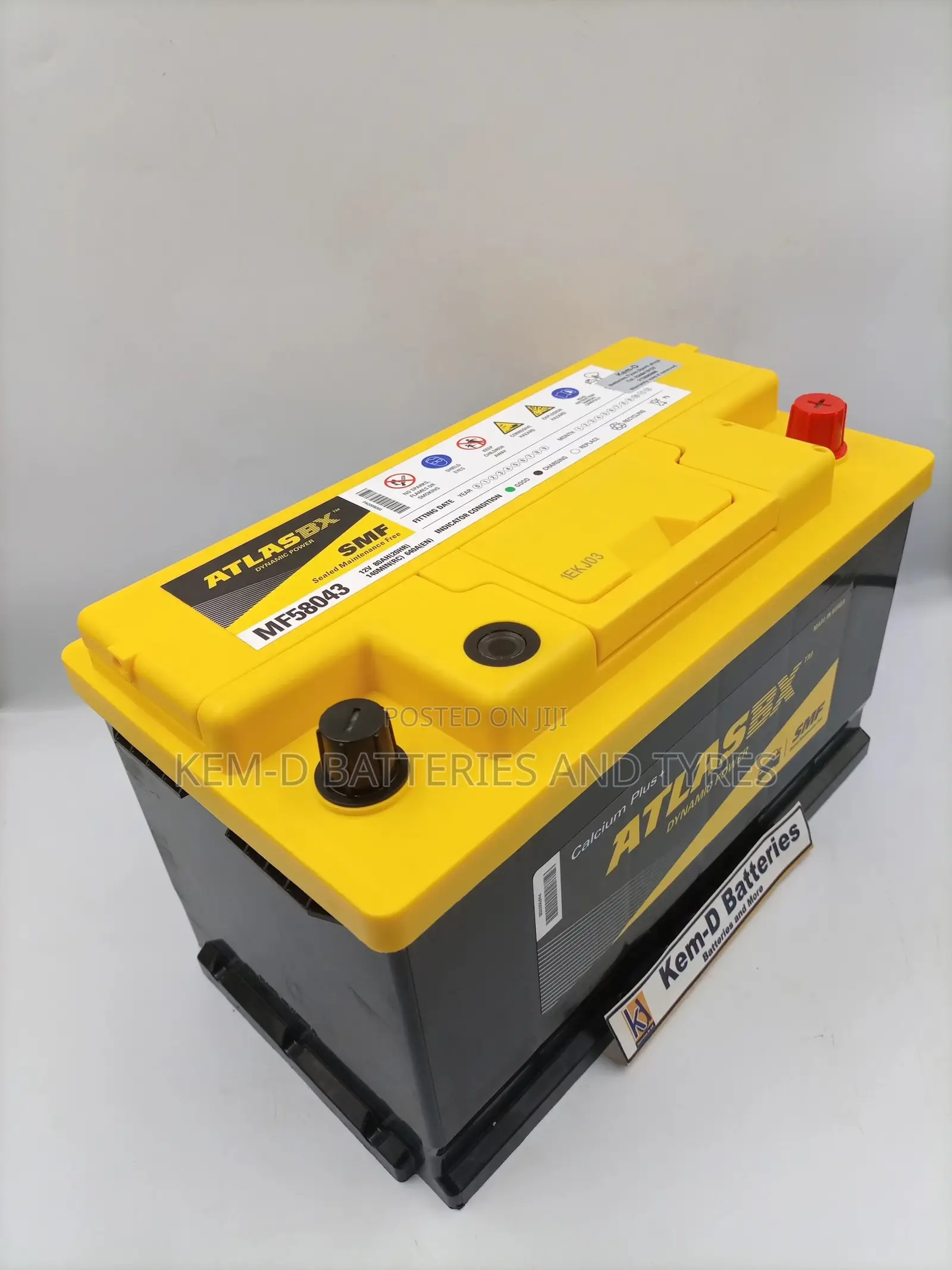 17 Plates Atlas Battery - 12V 80ah Battries - Free Delivery