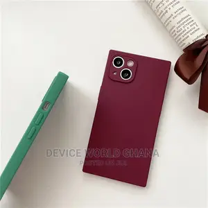 Square Edged Silicone Case 4 iPhone 13pmax 13p12pmax 12p 11p