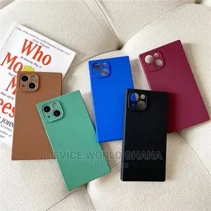 Square Edged Silicone Case 4 iPhone 13pmax 13p12pmax 12p 11p