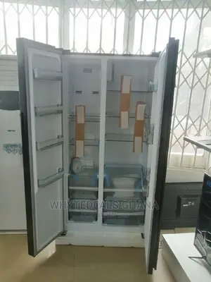 Black Glass Bruhm Side-by-Side Frost Free Refrigerator 2024