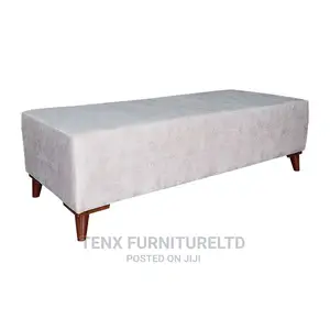 Sofa (L-Shape With Ottoman)3 Seater Suede Upholstery