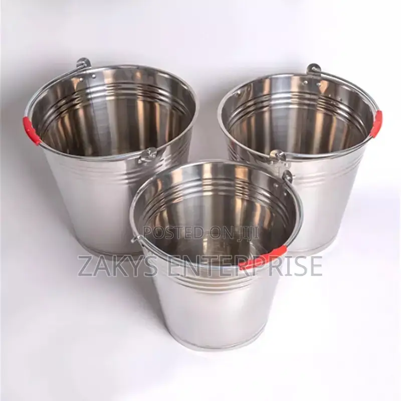 Stainless Steel Bucket With Cover