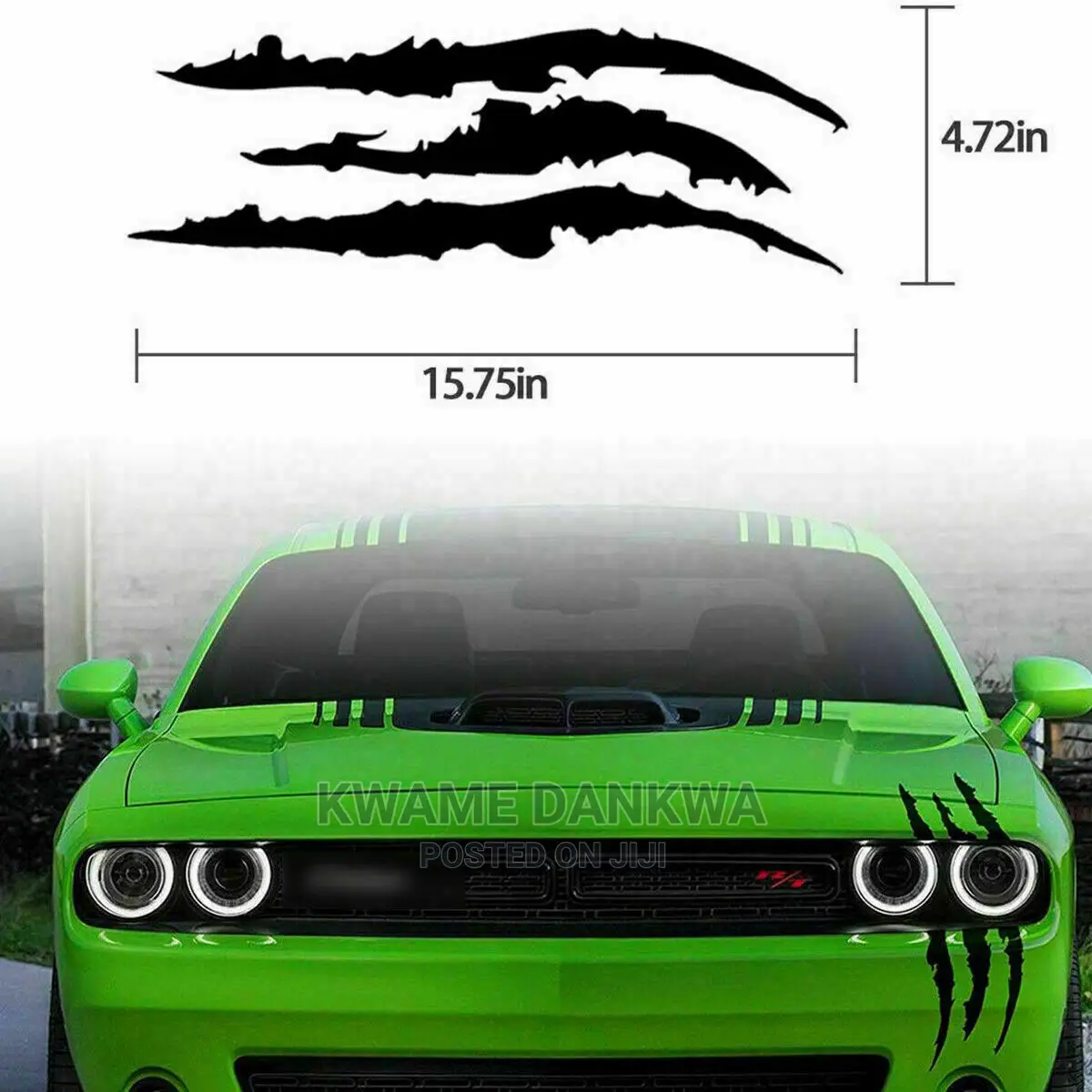 Monster Claw Scratch Decal Sticker (1x)
