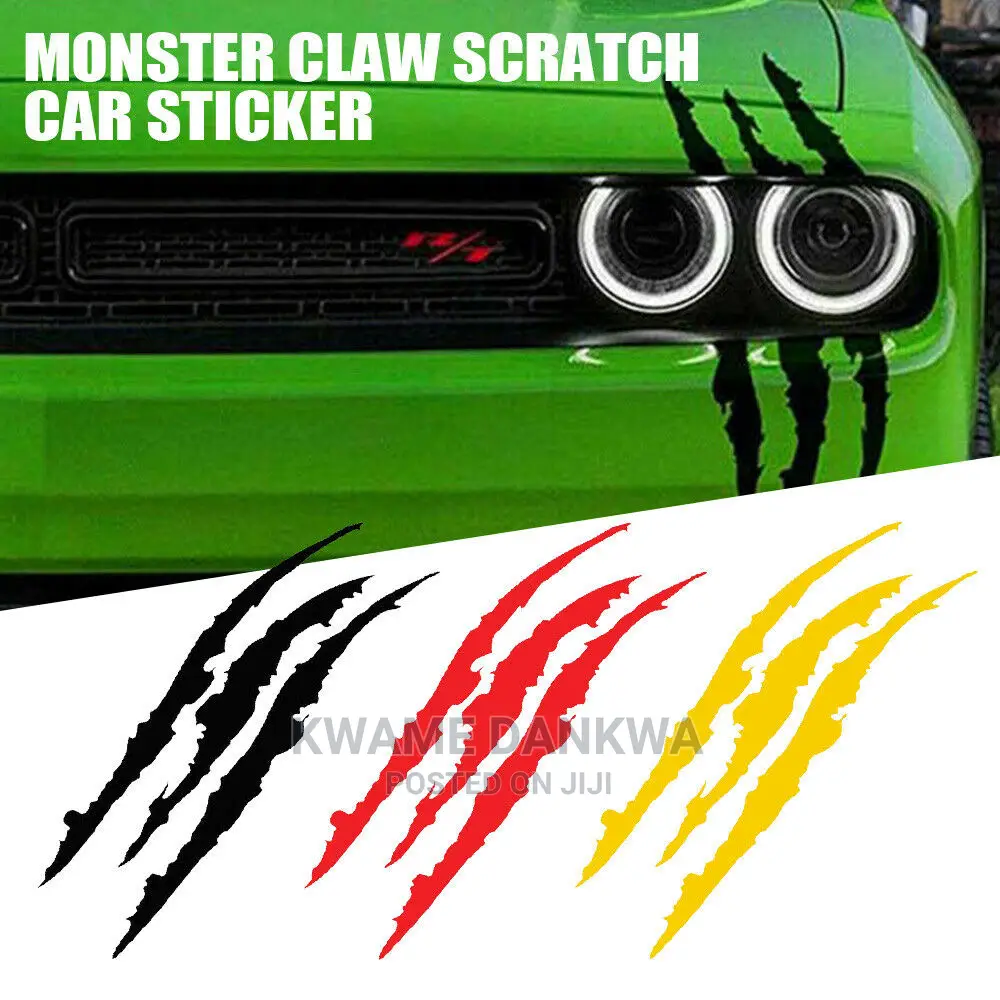 Monster Claw Scratch Decal Sticker (1x)