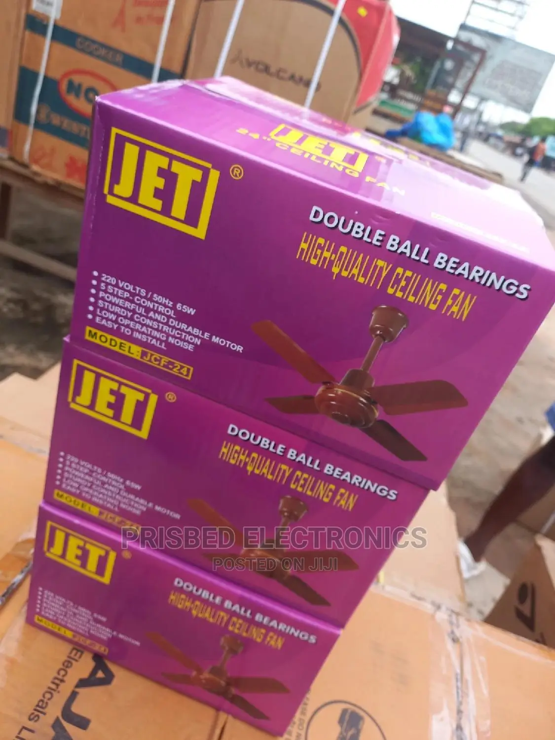 Jet Ceiling Fan 24" Short Blade (White)