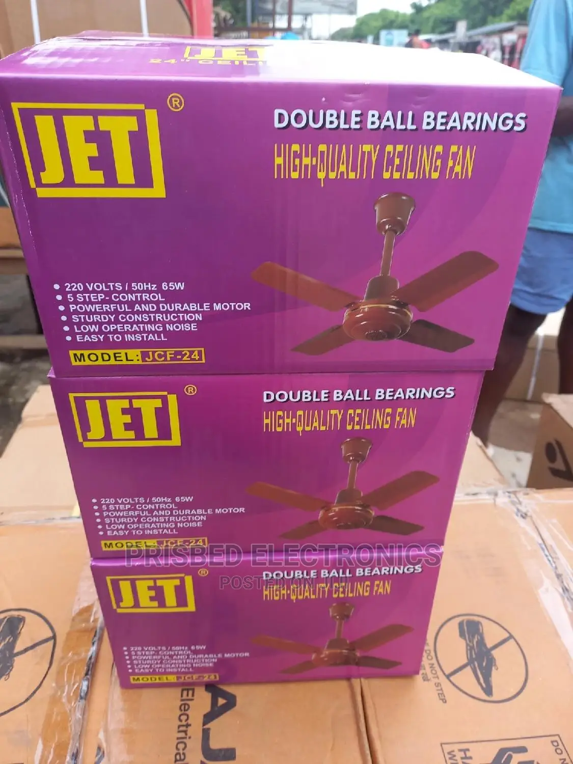 Jet Ceiling Fan 24" Short Blade (White)