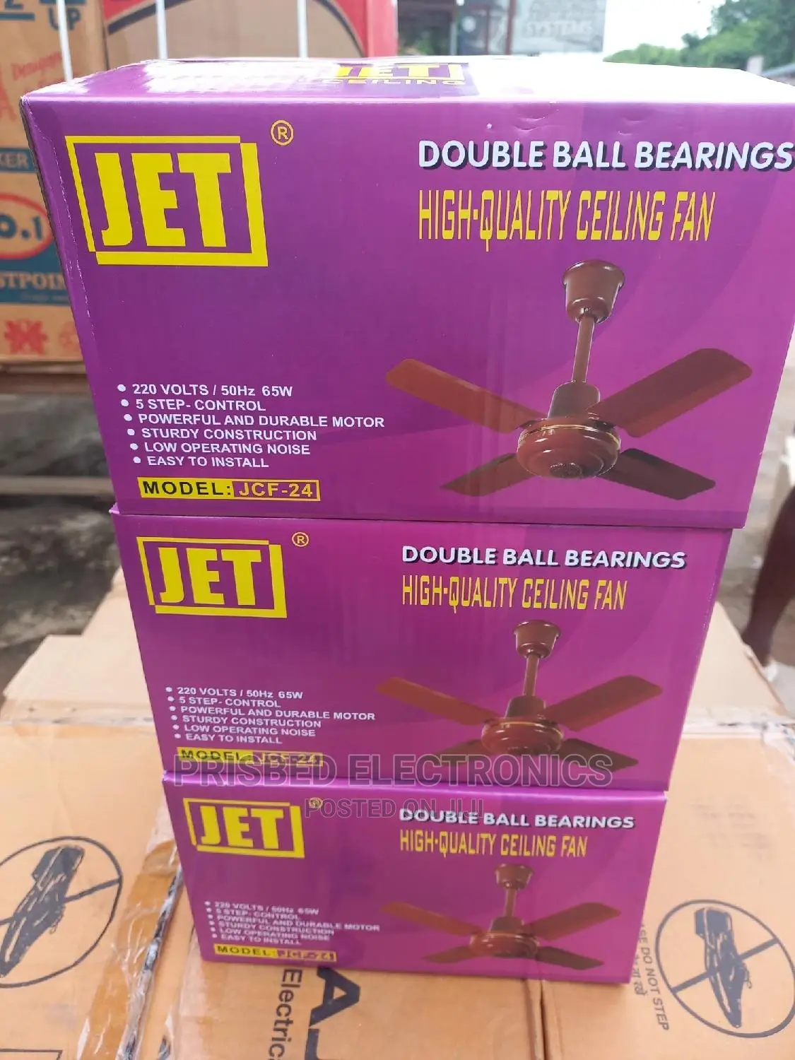 Jet Ceiling Fan 24" Short Blade (White)