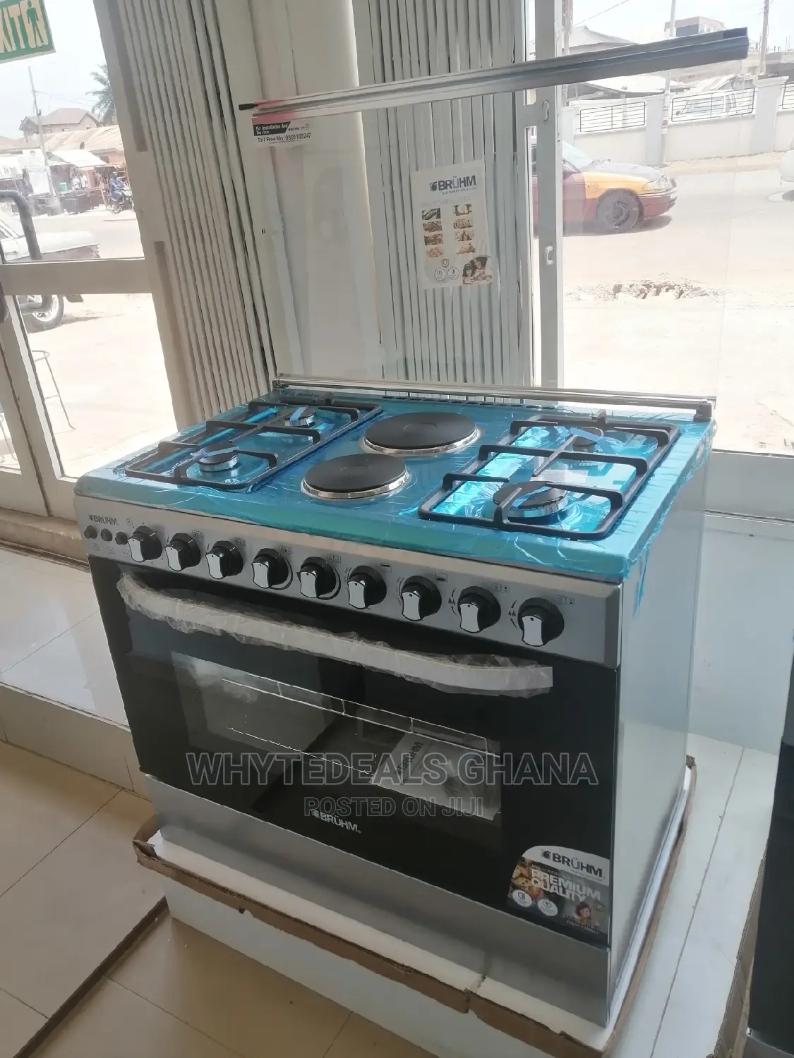 Gas Electric Premium Bruhm Burner With Grill and Oven