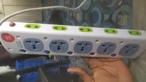 15 Way 3-Pin Plug Power Converter Extension Socket - White