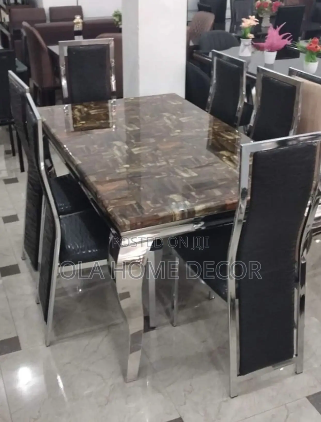 Marble Dining Table Set