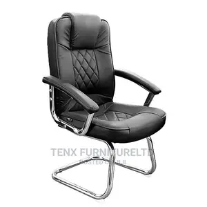 Office Chair With Armrest (Chrome Legs)