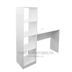 Computer Desk With (Tower Shelf 4 Tier)