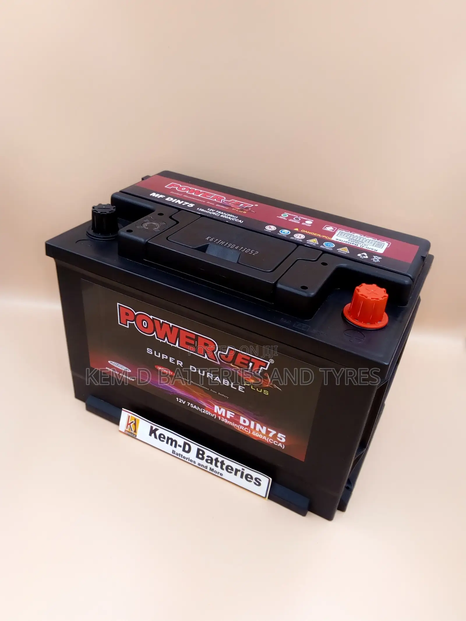 15 Plates Battery Power Jet Batteries- Free House Delivery
