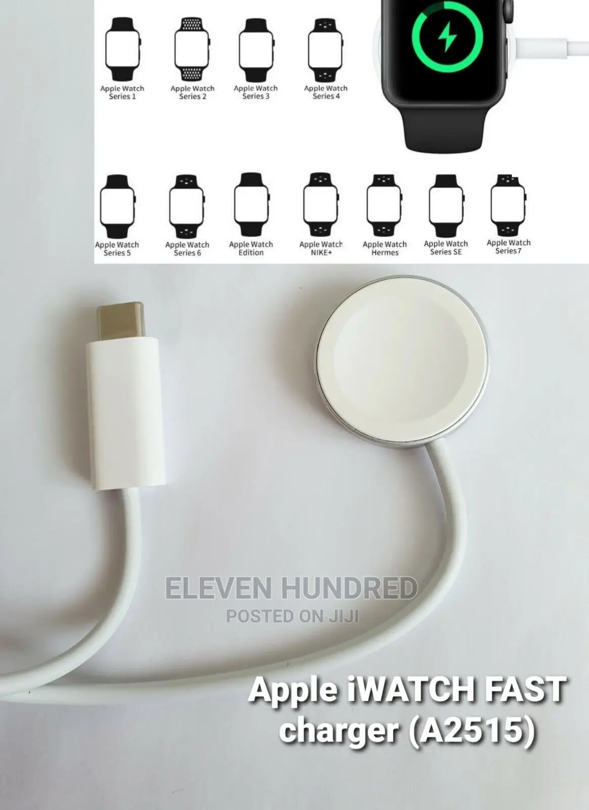 Genuine Apple Watch Magnetic Fast Charger to Usb-C Cable