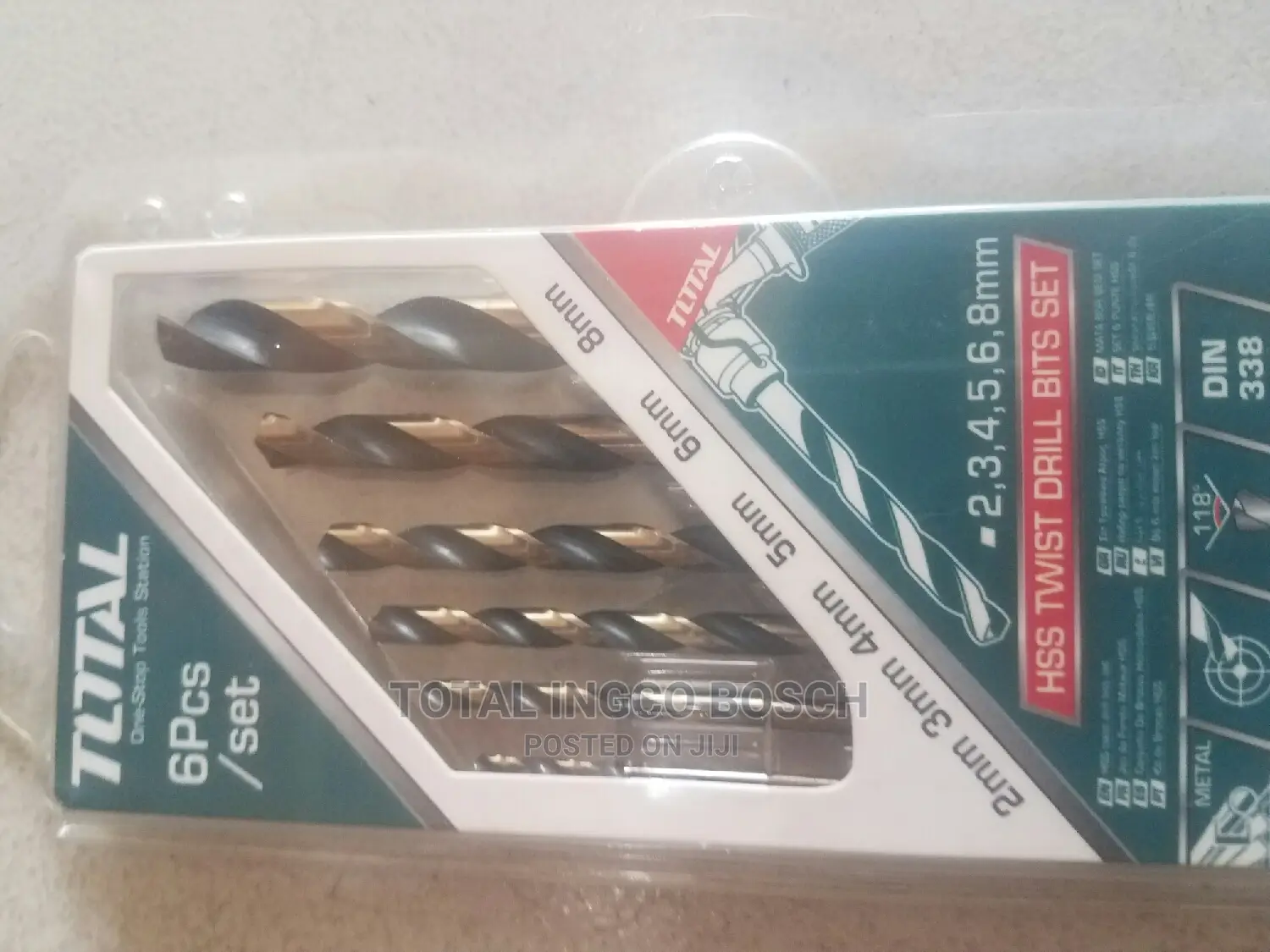 Total Metal HSS Twist Drill Set (6pcs)