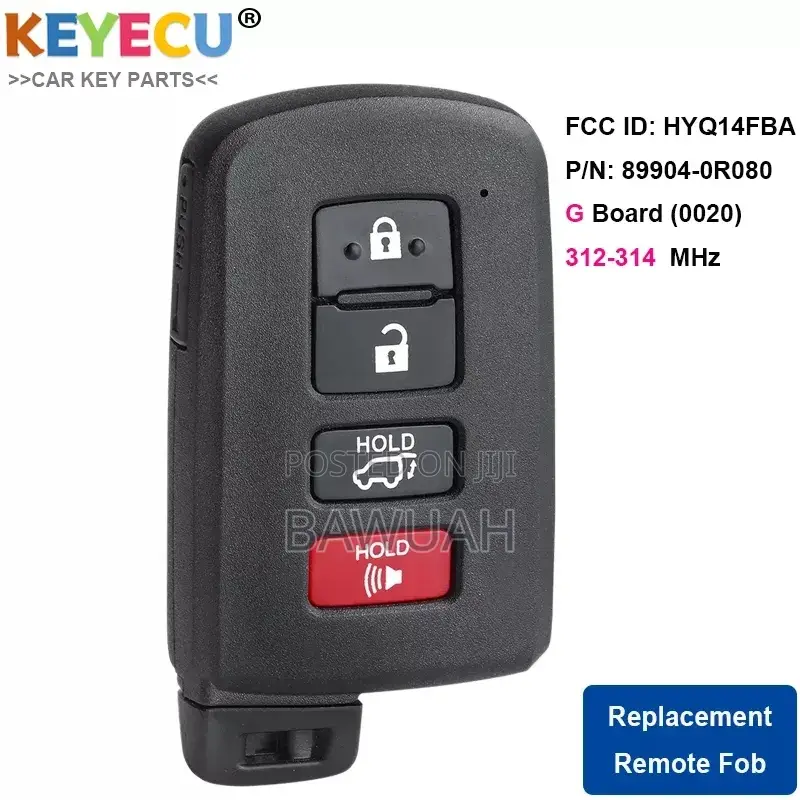 Toyota Highlander Smart Key Remote
