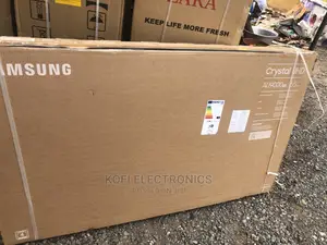 Black Slim Samsung 65inch AU9000 Crystal UHD 4K Browsing Tv