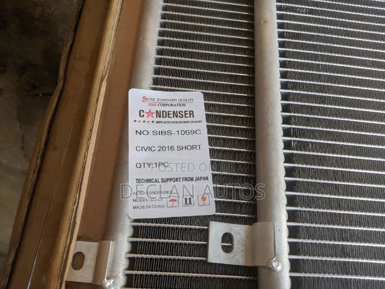 Honda Civic 2016 Ac Radiator