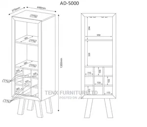 Wine Rack With ( Glass Cup Holders) Black Coba